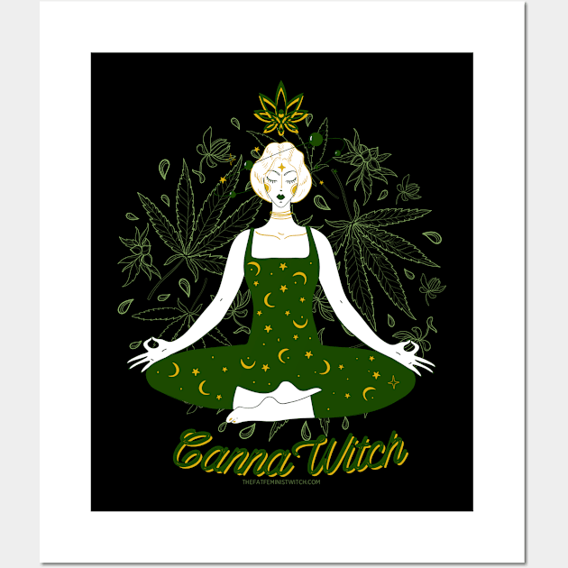 Dark CannaWitch Wall Art by The Fat Feminist Witch 